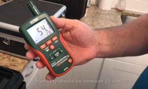Home Inspection Humidity Reading