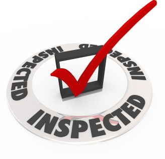 Inspected Check Mark Box Home Inspection Evaluation