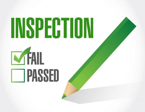 fail inspection check list illustration design fail inspection check list illustration design